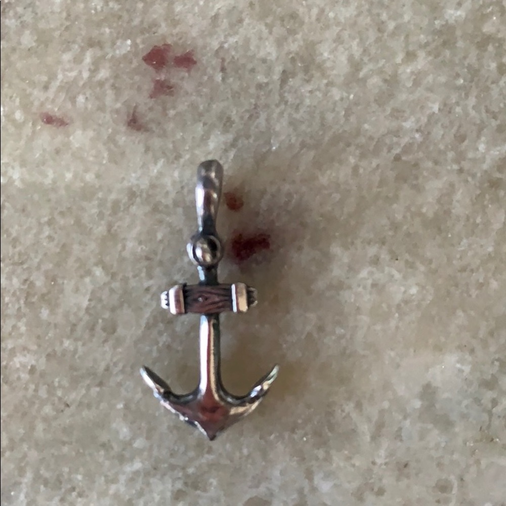 Sterling silver anchor charm